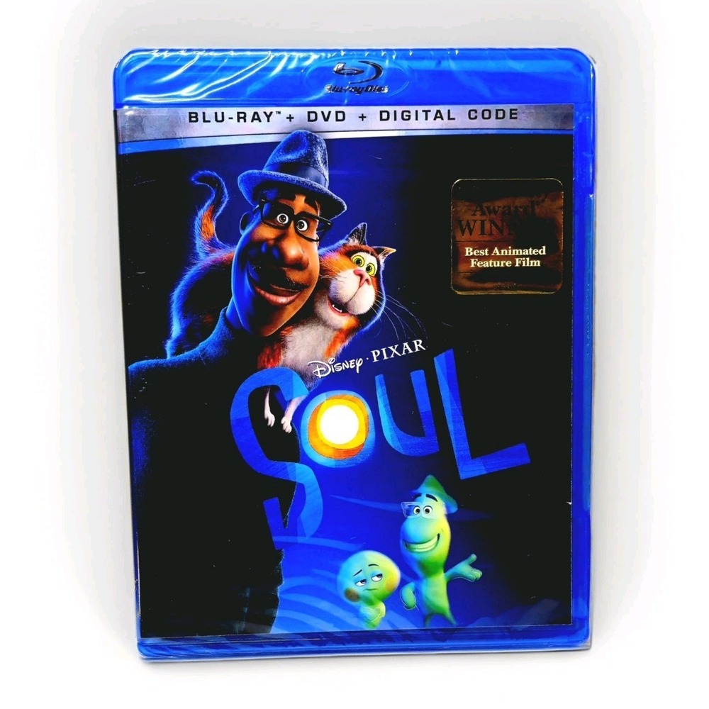 SOUL Disney PIXAR animated Blu-ray movie 2020 Blu-ray + DVD + Digital Code  New